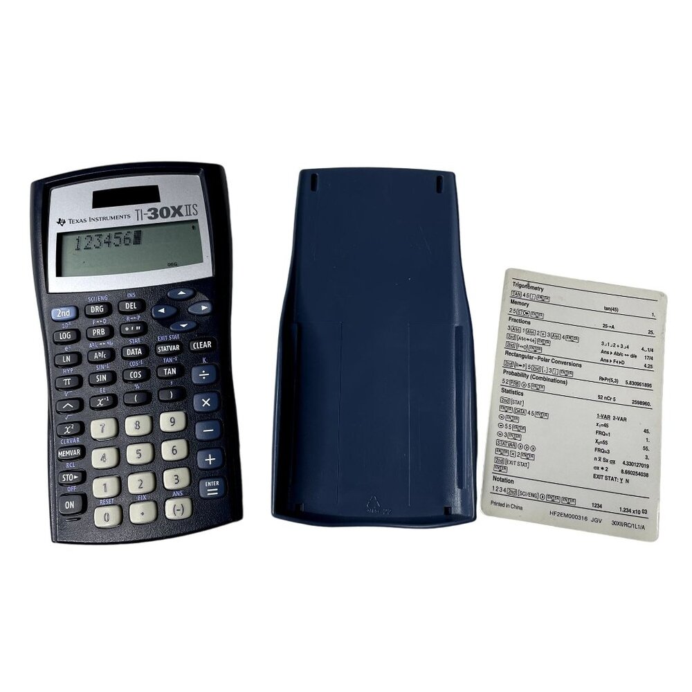 Texas Instruments Scientific  Calculator TI 30XIIS 2 Line Solar Operated Inc u F